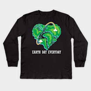 Earth day every day Kids Long Sleeve T-Shirt